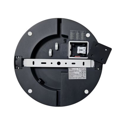 LED Vannas istabas griestu lampa ar sensoru ELLÉ LED/24W/230V 3000/4000/6500K d. 26 cm IP54 antracīta