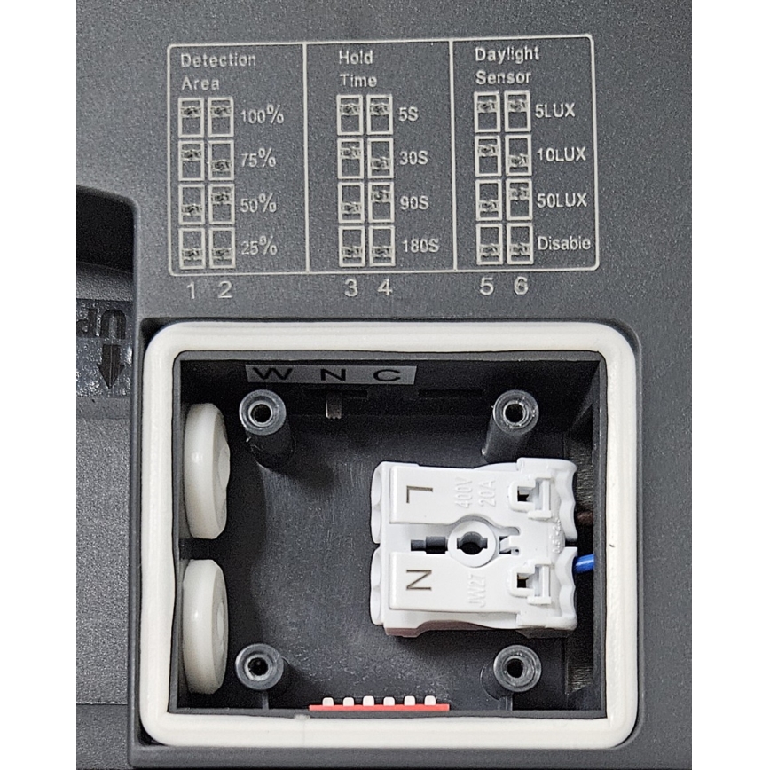 LED Vannas istabas griestu lampa ar sensoru ELLÉ LED/24W/230V 3000/4000/6500K d. 26 cm IP54 antracīta