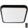 LED Vannas istabas griestu lampa ar sensoru LED/18W/230V 4000K IP44 29,5x29,5 cm melna + tālvadības pults