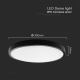 LED Vannas istabas griestu lampa ar sensoru LED/24W/230V 4000K IP44 melna + tālvadības pults