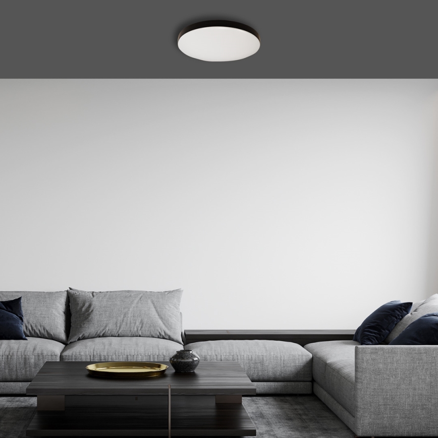LED Vannas istabas griestu lampa ar sensoru MAYA LED/13W/230V d. 33 cm IP44 melna