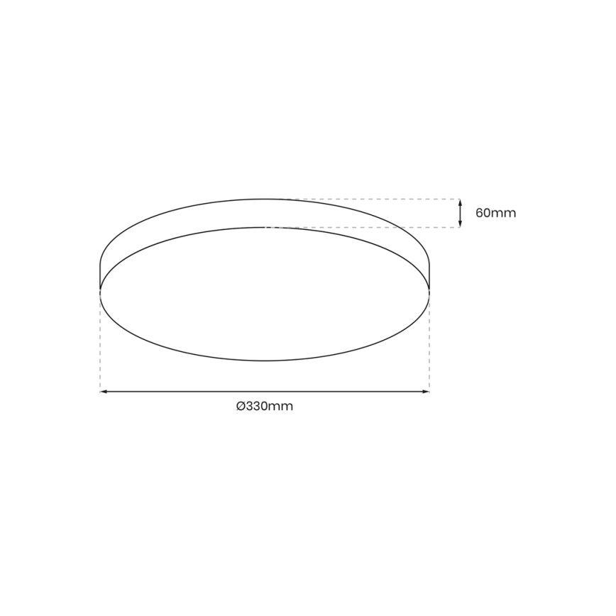 LED Vannas istabas griestu lampa ar sensoru MAYA LED/13W/230V d. 33 cm IP44 melna