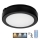 LED Vannas istabas griestu lampa ar sensoru NAIROS LED/12W/230V IP65 3000/4000/6500K d. 20 cm melna + tālvadības pults