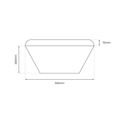 LED Vannas istabas griestu lampa ar sensoru NEMO LED/16W/230V IP44 melna