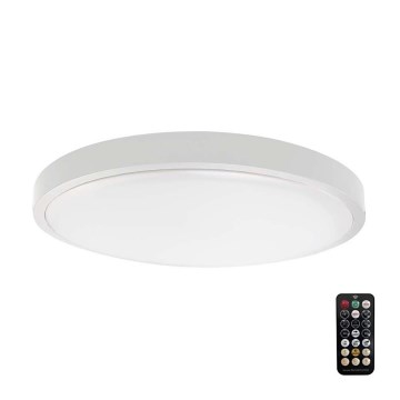 LED Vannas istabas griestu lampa ar sensoru SAMSUNG CHIP LED/18W/230V IP44 6500K d. 29 cm balta + tālvadības pults