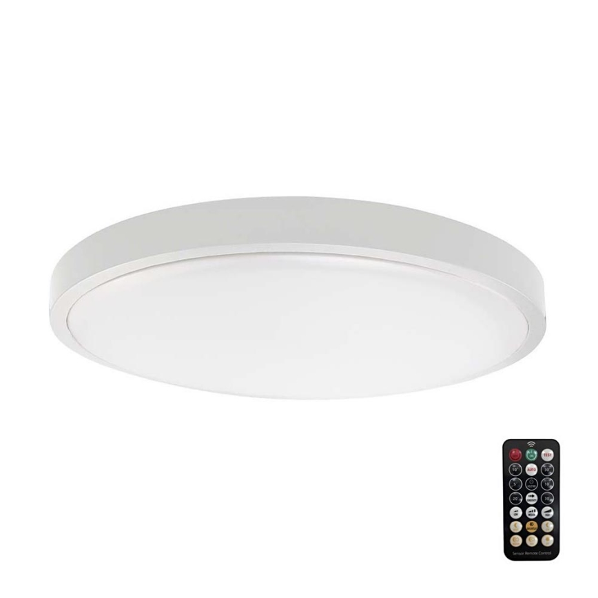 LED Vannas istabas griestu lampa ar sensoru SAMSUNG CHIP LED/18W/230V IP44 6500K d. 29 cm balta + tālvadības pults