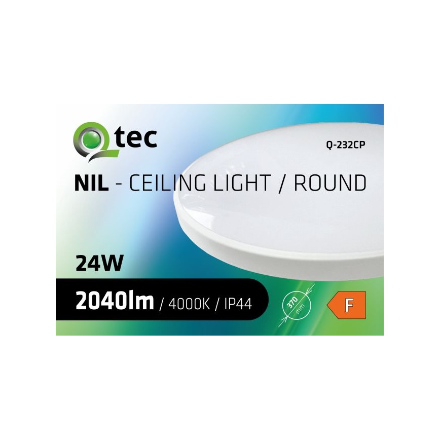 LED Vannas istabas griestu lampa CIRCLE LED/24W/230V 4000K d. 37 cm IP44 balta