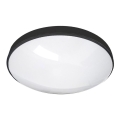 LED Vannas istabas griestu lampa CIRCLE LED/24W/230V 4000K d. 37 cm IP44 melna