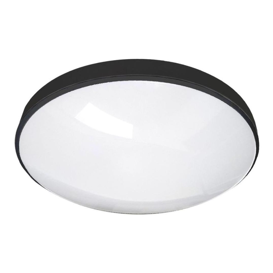 LED Vannas istabas griestu lampa CIRCLE LED/24W/230V 4000K d. 37 cm IP44 melna