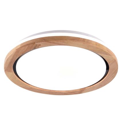 LED Vannas istabas griestu lampa DAREK LED/24W/230V d. 39 cm IP44 ozols