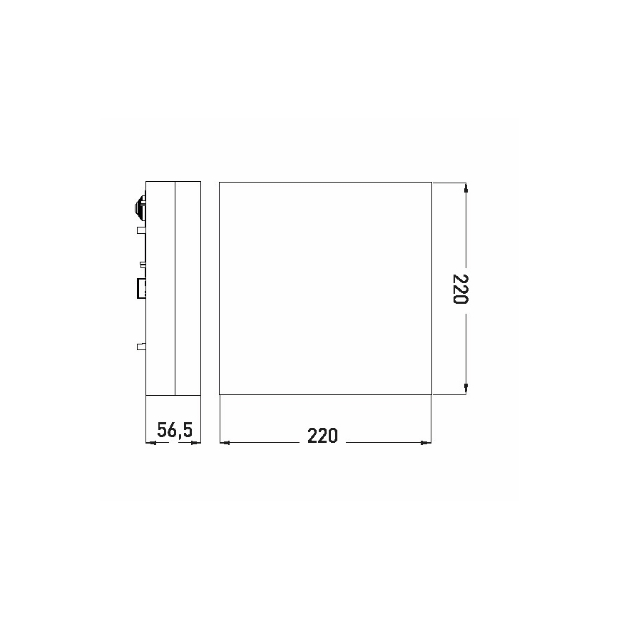 LED Vannas istabas griestu lampa LED/12W/230V 3000/4000/6000K 22x22 cm IP44