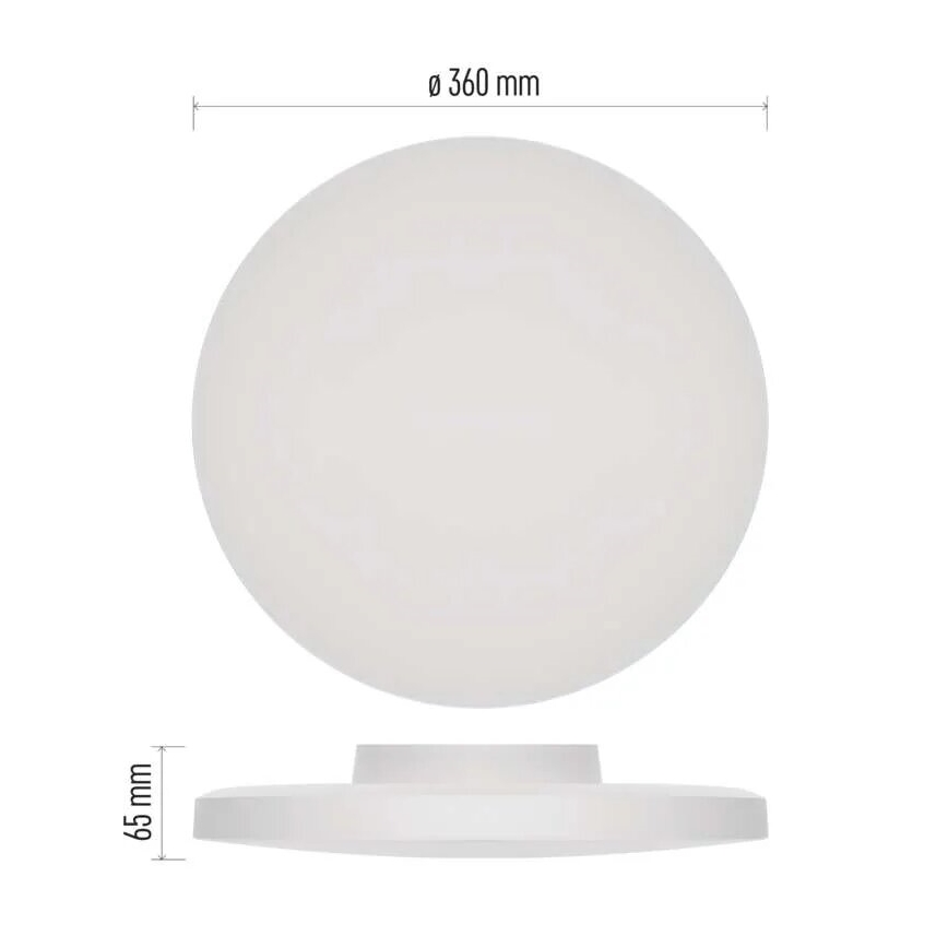 LED Vannas istabas griestu lampa LED/18W/230V 3000/4000/5700K IP55 balta