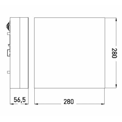 LED vannas istabas griestu lampa LED/18W/230V 3000/4000/6000K 28x28 cm IP44