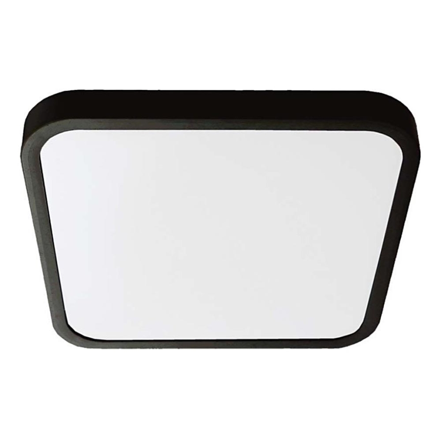 LED Vannas istabas griestu lampa LED/18W/230V 3000K IP44 25x25 cm melna