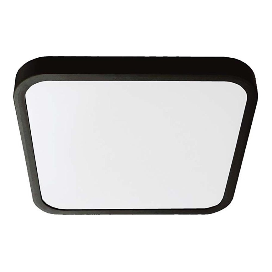 LED Vannas istabas griestu lampa LED/18W/230V 4000K IP44 25x25 cm melna