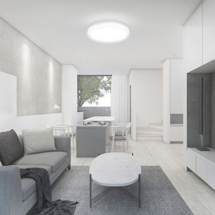 LED Vannas istabas griestu lampa LED/18W/230V 4000K IP44 d. 22,5 cm balta