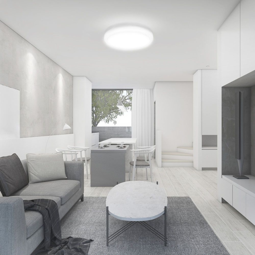 LED Vannas istabas griestu lampa LED/18W/230V 4000K IP44 d. 22,5 cm balta