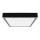LED Vannas istabas griestu lampa LED/18W/230V 6500K IP44 22,5x22,5 cm melna