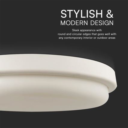 LED Vannas istabas griestu lampa LED/24W/230V 3000K IP54 d. 24 cm