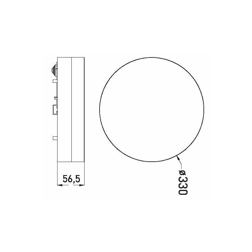 LED vannas istabas griestu lampa LED/30W/230V 3000/4000/6000K d. 33 cm IP44