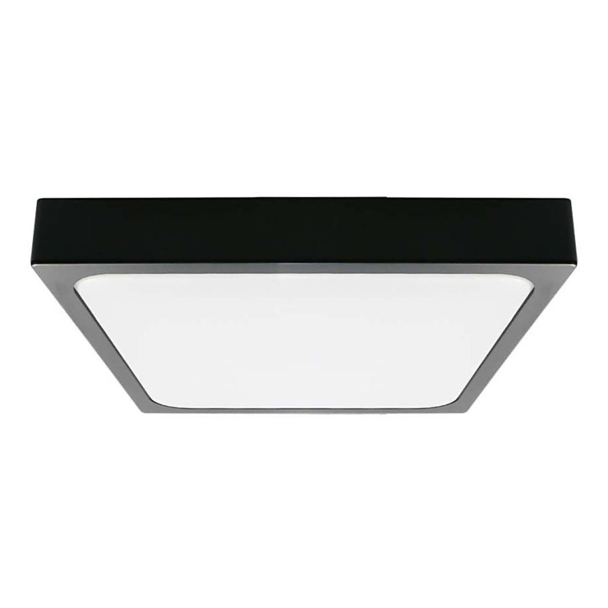 LED Vannas istabas griestu lampa LED/30W/230V 3000K IP44 42x42 cm melna
