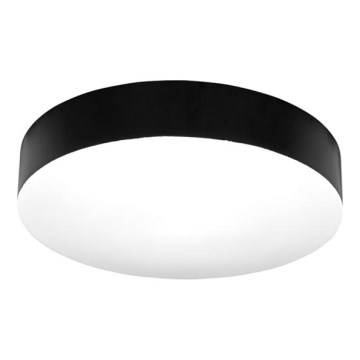 LED Vannas istabas griestu lampa MAKARON LED/24W/230V 3000/4000/6000K d. 30 cm IP44 melna