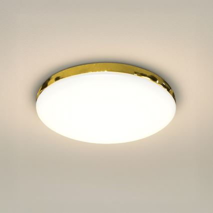 LED Vannas istabas griestu lampa MAYA LED/15W/230V d. 33 cm IP44 zelta