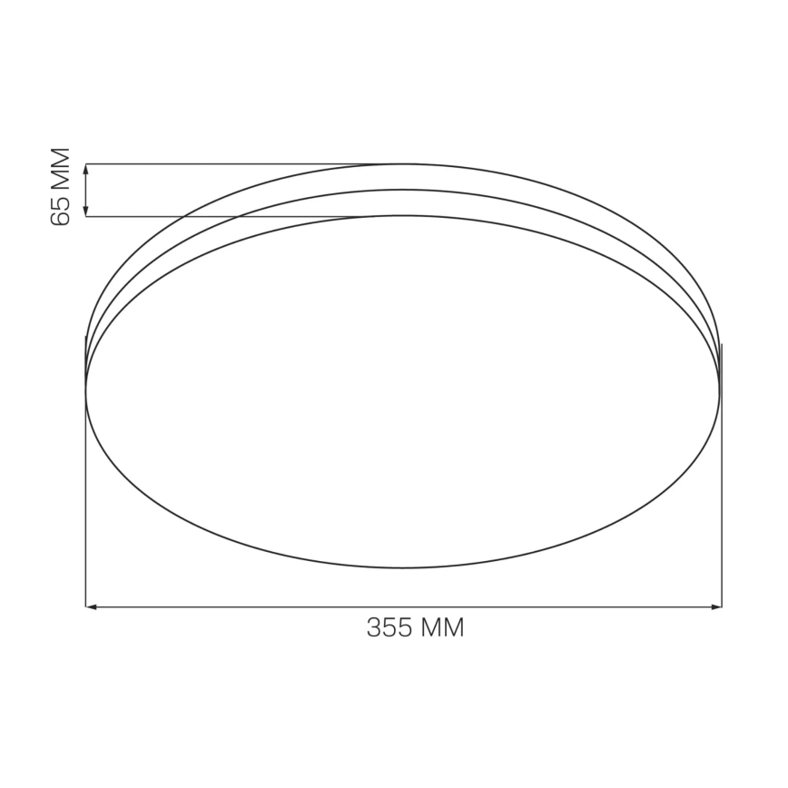 LED vannas istabas griestu lampa MOON LED/18W/230V melna IP44