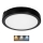 LED Vannas istabas griestu lampa NAIROS LED/18W/230V 3000/4000/6500K IP65 d. 30 cm melna