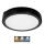 LED Vannas istabas griestu lampa NAIROS LED/24W/230V 3000/4000/6500K IP65 d. 30 cm melna