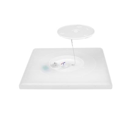 LED Vannas istabas griestu lampa NIVERA LED/12W/230V IP54 3000/4000/6000K 22,5x22,5 cm balta