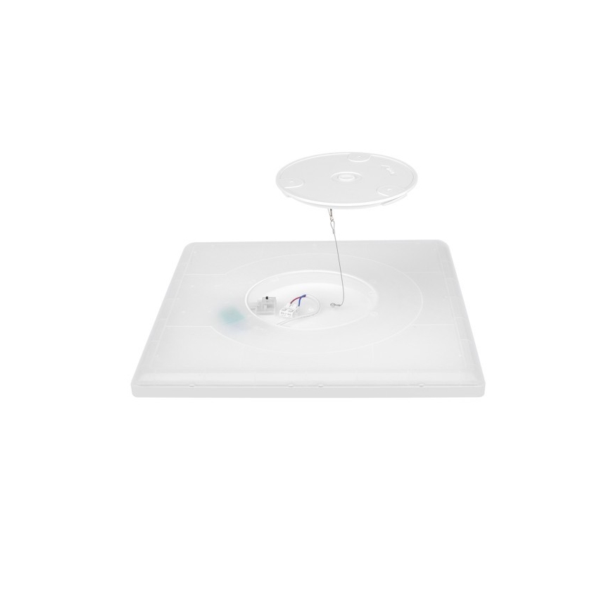 LED Vannas istabas griestu lampa NIVERA LED/12W/230V IP54 3000/4000/6000K 22,5x22,5 cm balta