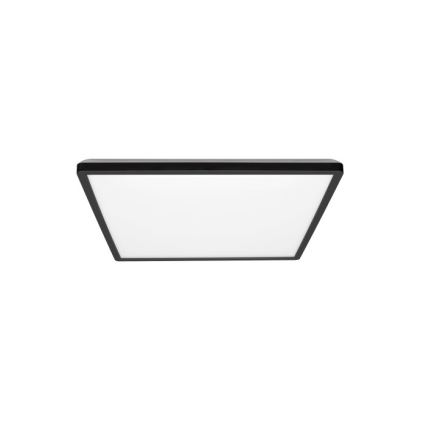 LED Vannas istabas griestu lampa NIVERA LED/12W/230V IP54 3000/4000/6000K 22,5x22,5 cm melna