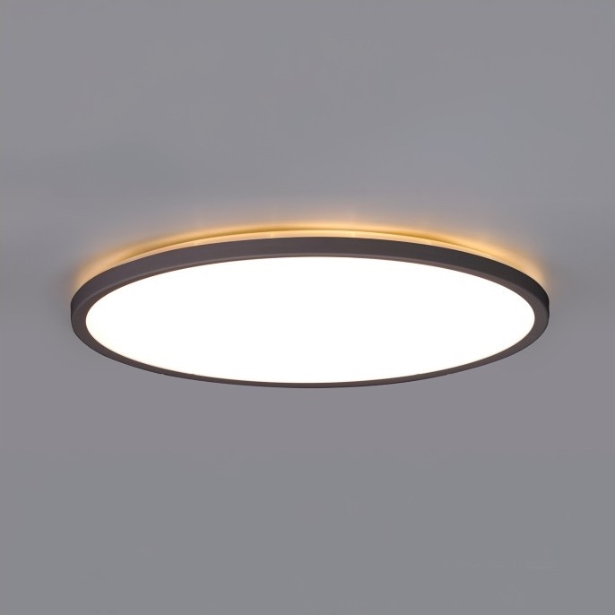 LED Vannas istabas griestu lampa NIVERA LED/12W/230V IP54 3000/4000/6000K d. 22,5 cm melna
