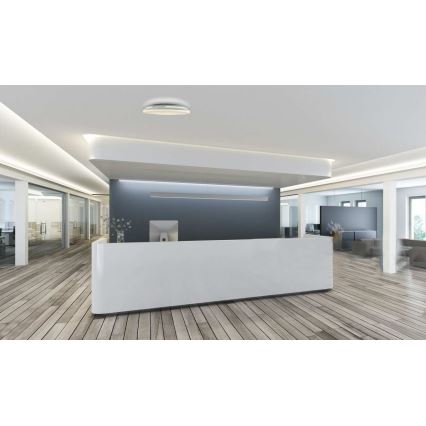 LED Aptumšojama vannas istabas griestu lampa SLIDE LED/6/12/18/24W/230V 2900/4000/6200K IP44 balta