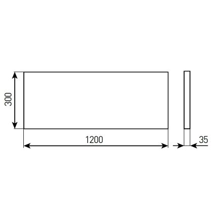 LED ar regulējamu spilgtumu vannas istabas iebūvējams griestu panelis STELLA LED/28/32/36/40W/230V 30x120 cm CRI 90 IP44 balts