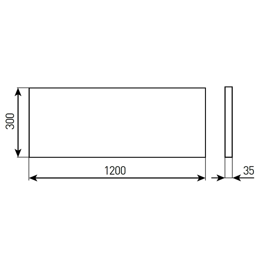 LED ar regulējamu spilgtumu vannas istabas iebūvējams griestu panelis STELLA LED/28/32/36/40W/230V 30x120 cm CRI 90 IP44 balts