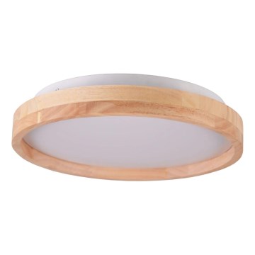 LED vannas istabas koka griestu gaismeklis LED/12W/230V Ø 27 cm IP44 ozols