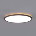 LED Vannas istabas lampa ar kustības un krēslas sensoru NIVERA LED/12W/230V IP54 3000/4000/6000K d. 22,5 cm melna + tālvadības pults
