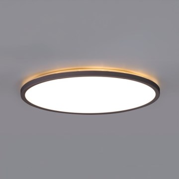 LED Vannas istabas lampa ar kustības un krēslas sensoru NIVERA LED/12W/230V IP54 3000/4000/6000K d. 22,5 cm melna + tālvadības pults