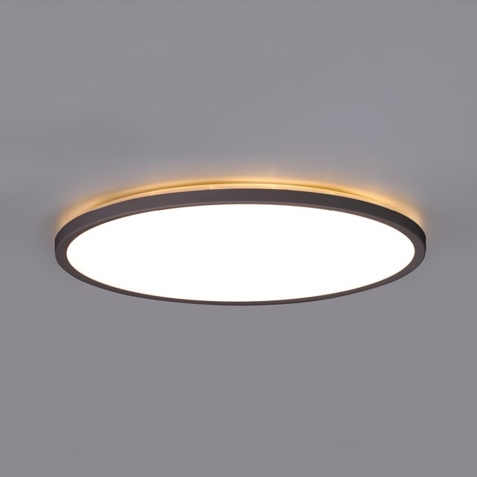 LED Vannas istabas lampa ar kustības un krēslas sensoru NIVERA LED/12W/230V IP54 3000/4000/6000K d. 22,5 cm melna + tālvadības pults