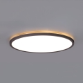 LED Vannas istabas lampa ar kustības un krēslas sensoru NIVERA LED/24W/230V IP54 3000/4000/6000K d. 30 cm melna + tālvadības pults