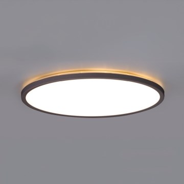 LED Vannas istabas lampa ar kustības un krēslas sensoru NIVERA LED/32W/230V IP54 3000/4000/6000K d. 42 cm melna + tālvadības pults