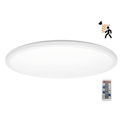 LED Vannas istabas lampa ar kustības un krēslas sensoru NIVERA LED/32W/230V IP54 3000/4000/6000K d. 42 cm balta + tālvadības pults