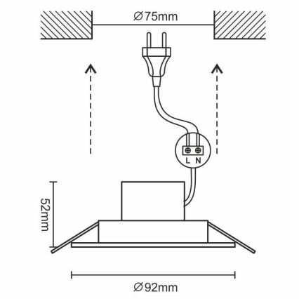 LED Vannas istabas piekaramo griestu gaismeklis LED/7W/230V 3000K sudraba IP44