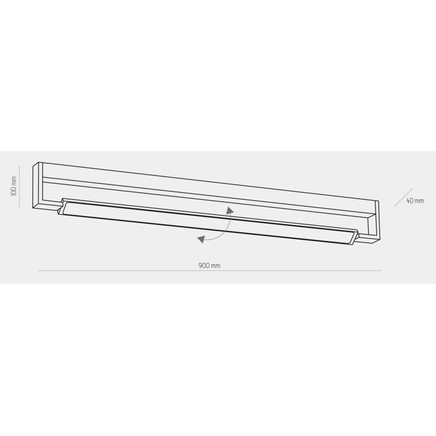 LED Vannas istabas sienas gaismeklis DEKSTER LED/36W/230V IP44 balts
