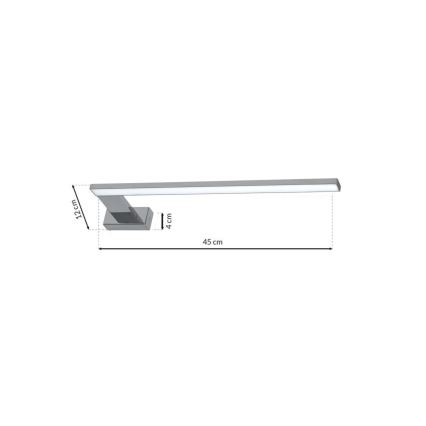 LED vannas istabas sienas gaismeklis SHINE 1xLED/11W/230V IP44