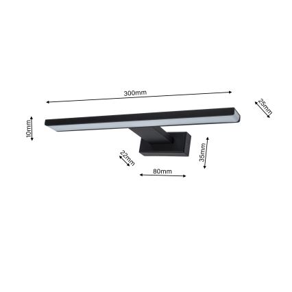 LED vannas istabas sienas gaismeklis SHINE 1xLED/7W/230V IP44