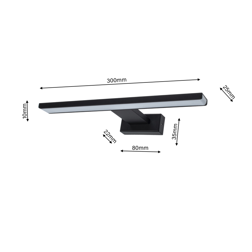 LED vannas istabas sienas gaismeklis SHINE 1xLED/7W/230V IP44