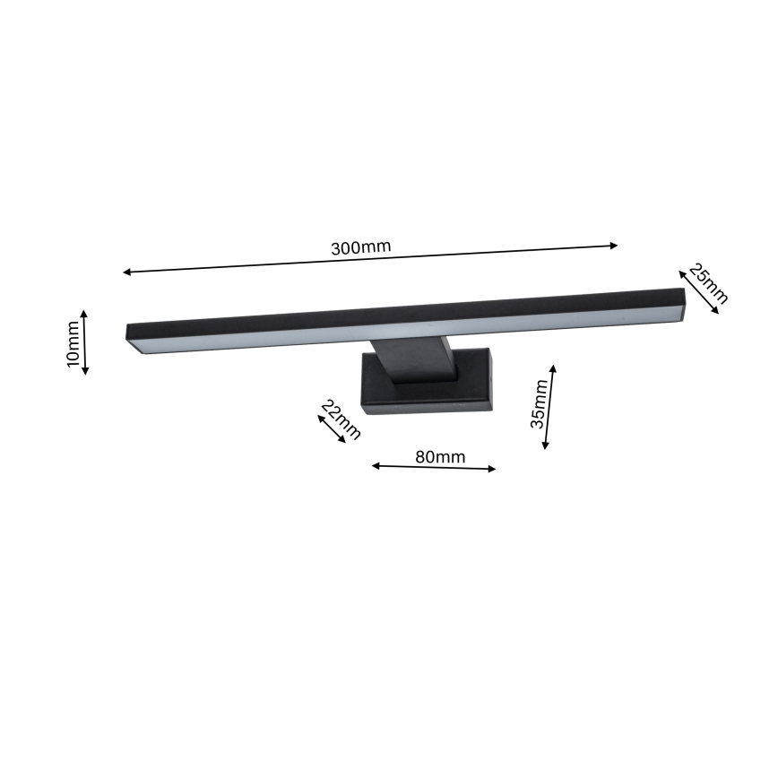 LED vannas istabas sienas gaismeklis SHINE 1xLED/7W/230V IP44
